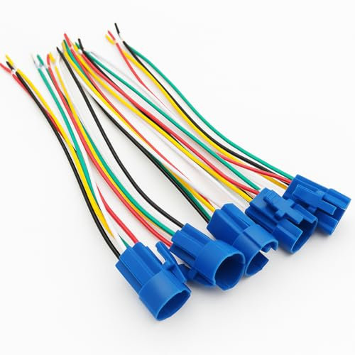 Gebildet Lot de 5 Connecteurs pour Interrupteur à Bouton-Poussoir 16mm, Queue de Cochon, Connecteur de Fil, Prise de Fil