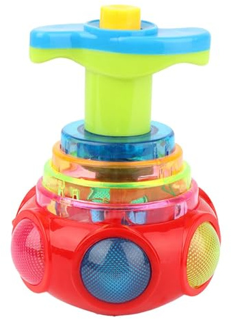 Top LED-Musical Spinner, Light-Up-Spielzeug, blinkendes Gyroskop-Spielzeug für Kinder, bunte Beleuchtung, Spielzeug für Favoriten, rotierender Spaß