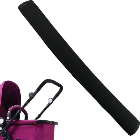Universal 48 * 16cm Griff Ärmel Abdeckung für Kinderwagen, Kinderwagen Griffbezug, Kinderwagen Lenker Abdeckung Kleinkind Kinderwagen Bar Staubdicht Griff, Schwarz