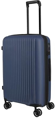 Travelite Hartschalenkoffer SKYMATE Größe M, Stabiler Trolley aus Polypropylen, erweiterbar mit Dehnfalte, TSA-Schloss, 4 Doppelrollen, 43 x 65 x 27/31 cm, 61/66 L, 2,8 kg