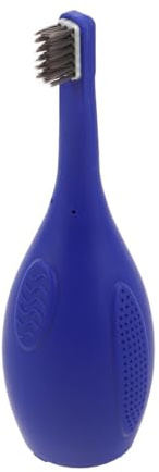 MAGICLULU Silikon Zahnbürste mit Integriertem Becher und Abgerundeten Kanten für Sanfte Mundpflege Beim Camping und Haftanstalten Blau Sicherheitskonform