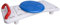Pflegehome24® Badewannenbrett mit Drehscheibe, ca.73cm mit rotem Haltegriff