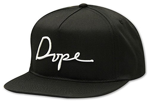 Dope Couture Script Snapback Black