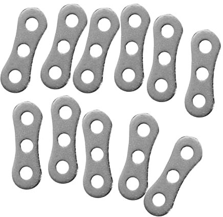 Sharplace Aluminium 3-Loch Zeltleinenspanner Dreiloch Seilspanner, Rope Tensioner, für 2-5mm Zeltleinen Abspanner, 10pcs Set