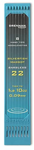 Drennan Silverfish Maggots Hook Plate Barbless Qty 8 (Size 22)