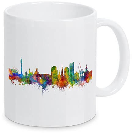 artboxONE Tasse Dortmund Germany Skyline von Michael Tompsett - Kaffeetasse Städte