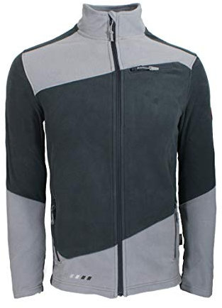Strauss Engelbert e.s.motion 2020 Fleecejacke (Größe XL) Farbe anthrazit/platin - Herren Microfleece Full Zip - Reißverschlussjacke -