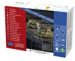 Konstsmide Christmas Fairy Lights Naked Pin Cluster/Firecracker Style/Outdoor Indoor/360 RGB Slow Multi Coloured Changing Diodes/Silver Wire String Lights