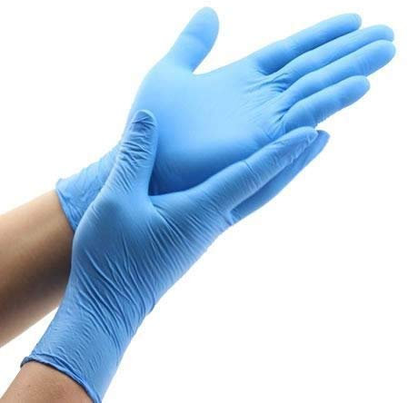 Guante antivirus nitrilo azul T-M caja 100 un