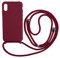 Ququcheng Kompatibel mit Samsung Galaxy S20 Hülle,Handykette Hülle Silikon Seil Necklace Handyhülle mit Kordel Tasche TPU Bumper Schutzhülle für Samsung Galaxy S20-Rot