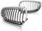 Frontgrill kompatibel mit BMW 5er E60 E61 2003 2004 2005 2006 2007 2008 2009 2010 Limousine Touring Front Central Grill Sport GV-85 Front Sport Ersatz Nieren Kühlergrill Chrom
