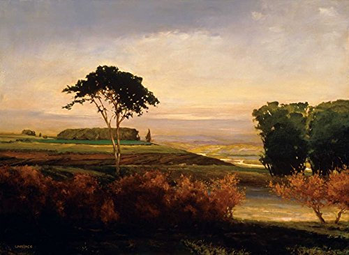 Feeling at home LEINWANDDRUCK im SCHATTENFUGENRAHMEN Distanzes Tal Lovelace Kent - Landschaft horizontal Kunstbilder im Holzrahmen cm_78_X_109