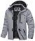 TACVASEN Herren Arbeitsjacke Winter Angeljacke Übergangsjacke Regenjacke Outdoorjacke Wasserdicht Atmungsaktiv Winddicht, Hellgrau, XXL