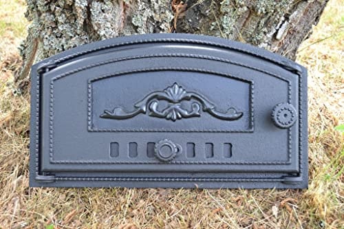 SEZAM, porte de four en fonte, porte de four massive épaisse, porte de four à pizza gaucher, portes pour fours à pizza, fours à pain, cuisines de jardin et fumoir 6.50x27.50x48.50CM