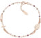 Amen Bracciale da Donna Bracciale Realizzato in Argento 925 rosè e Cristalli Amaranto Rosa e Tortora. Lunghezza Bracciale: 18 cm + 2 cm di allungo. La referenza è bro10rarto3