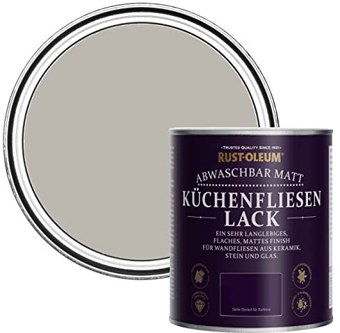 Rust-Oleum Peinture Brune Résistante à l'eau pour Faïence de Cuisine, Finition Mate - Grenoble 750ml