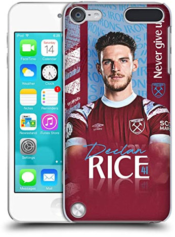 Head Case Designs Offizielle West Ham United FC Declan Rice 2022/23 Erstes Team Harte Rueckseiten Handyhülle Hülle Huelle kompatibel mit Apple iPod Touch 5G 5th Gen