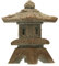 DECHOUS Pagode-skulptur Gartenzubehör Asiatische Pagodenlaterne Gartendekoration Pagodenlaternenstatue Chinesische Tempelstatue Pagodenfigur -pagodenstatue Sechseckiger Pavillon Mini Stein