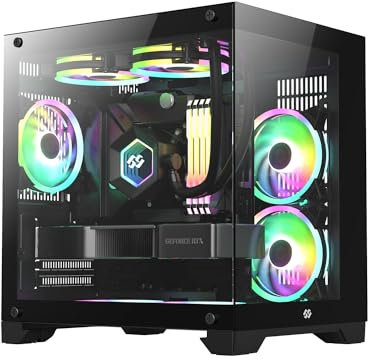 Bluegears Bgears b-Pellucid MicroATX Gaming PC Case with Infinity Tempered Glass and USB 3.0 x 2. (Fan Sold Separately)