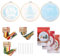 NQEUEPN 3pz Kit Ricamo Natalizio per Adulti Principianti, Set Ricamo Natale Fai-Da-Te Buon Natale Ghirlanda Albero di Natale Motivi Alce Kit Ricamo Punto Croce Invernale Incluso 20cm Telaio da Ricamo