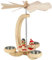 Seiffener Volkskunst | Erzgebirge Pyramide Weihnachtspyramide Teelichtpyramide | Handwerkskunst aus Deutschland | echte Handarbeit | 25 cm | Cool - Man