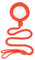 Canarea Harness Geschirr Halsband sex SM Erotik Hanfseil Handarbeit mit Zugseil Halsbänder Fetisch Bettfesseln Sex-Spielzeug Einstellbar (Rot)