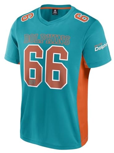 NFL Miami Dolphins Core Foundation Top Polymesh Shirt Aqua