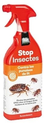 STOP Insectes Punaise de Lit 800 ml – Spray Anti-Punaises, Translucide