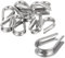 sourcing map 12 ditali M8 in acciaio inox per funi metalliche di diametro 8 mm, ditali per cavi nautici, vele parasole, recinzioni