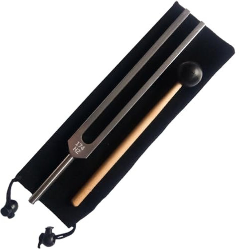Lipfer 174 Hz Tuning-Gabel Für Die Heilung Von Aluminiumlegierung Sensory Tuning Fork Nichtmagnetische Tuninggabel Hammer Und Aufbewahrungstasche