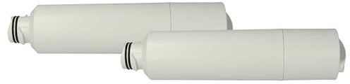 vhbw 2x Wasserfilter Filterkartusche Filter kompatibel mit Samsung RH57H90507F, RH57H90507F/EG, RH57H90707FEG, RH57H9070F Side-by-Side Kühlschrank