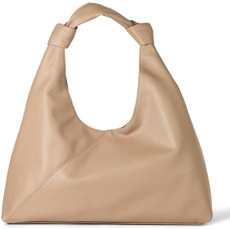 The Drop Mackenzie Knotted Hobo Tote Tragetasche, Hellbeige, One Size