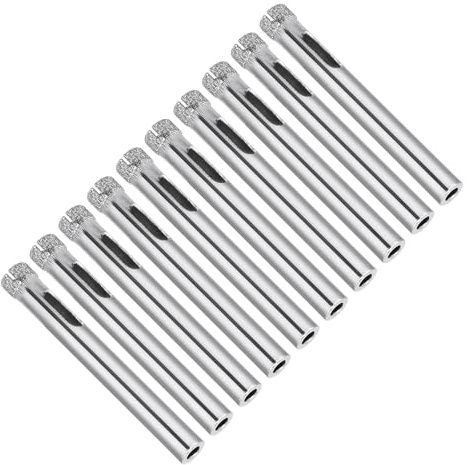 CoCud Diamond Drill Bits, 7mm Cutting Diameter, Nickel-plated Coating Diamond Core Drill Hole Saws - (Applications: for Glass Precision Drilling Bits Tools), 10-Pieces