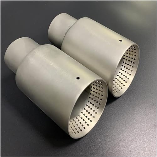 HhyY6LL Auto Auspuffrohr Für Golf 7 Golf R GTI,Edelstahl Auto Auspuff Schwanz Throat Rohr Trim Zubehör Styling Auspuffblenden,C/1 PCS ID51MM OD89MM