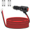 RUNCCI-YUN 16AWG Cable Mechero 12V Macho,Mechero de Coche de 12V-24V a Terminales de Ojal alargador Coche 2m Cigarette Lighter Socket Encendedor de Cigarillo Macho Enchufe Adaptador