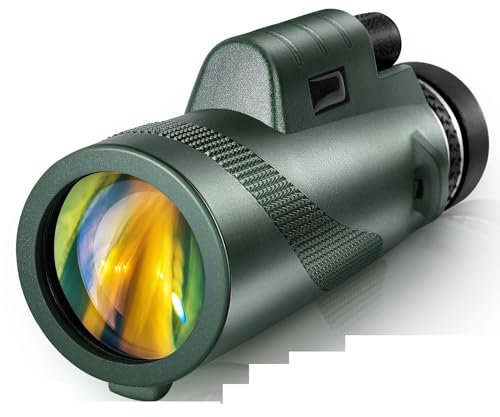 Visión Nocturna Digital de Alta definición Telescopio Monocular 12X50, cámara de teléfono, Gran Aumento, HD, visión Nocturna, telescopio portátil con Soporte for teléfono Inteligente, trípode