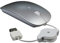 Ratón Óptico con Cable USB,Ratón con Cable Retráctil,Ajuste 800/1200/1600DPI,Ratón Silencioso para Portátil para Juegos de Oficina (Plata)