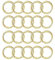 20 Stück Runde Karabiner Schlüsselanhänger, 30mm Schlüsselring Feder-O-Ringe, Spaltring Druckknopf Clip für Schlüsselring Tasche, Geldbörse,Zubehör Karabinerhaken (helles gold, 30mm)