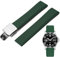 Niziruoup Uhrenarmband Fluorkautschuk mit Faltschließe 19mm 20mm 21mm 22mm Schnellverschluss Weiche Langlebig CTS FKM Kautschuk Gummi Armband Universal Ersatzarmband Watch Band Herren Damen