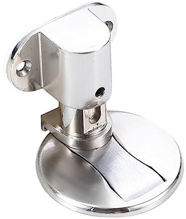 TOGEVAL Door Stopper Door Stops Under Door Noise Stopper Magnetic Door Stop Magnetic Door Catch Door Chain Lock Heavy Duty Magnetic Door Locks Door Jam Door Buffer Silver Stainless Steel