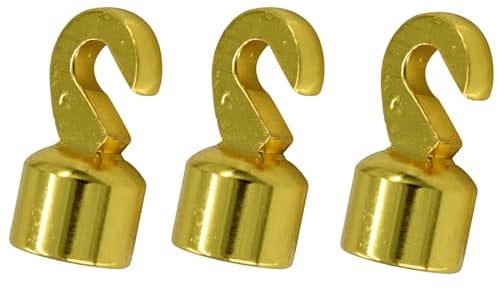 Großvateruhr-Gewicht, Muschelhaken, Set mit 3 Stück, älterer Stil, 1,9 cm Haken, Vintage-Uhren-Reparaturteile