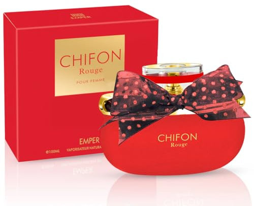 EMPER Chifon Rouge Eau de Parfum for Women, 100ml - Elegant and Sophisticated Fragrance, Long-lasting Scent, Ideal for Daily Wear, Luxurious Perfume for Women, Perfect for Any Occasion