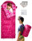 Kingcamp Kinderschlafsack, Flanell Schlafsack Outdoor, multifunktionaler Deckenschlafsack, warm und komfortabel, wasserabweisend, ideal für Camping, Reisen und Aktivitäten（Rosa）
