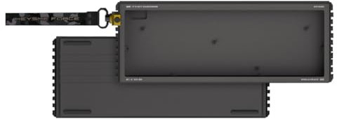 BOYI KEYSME GT60 Pro 60% Aluminum Keyboard Case,PIC60 61Keys Custom Full CNC Case Housing Gasket Mechanical Keyboard DIY Barebones Kit Compatible with Woot60HE/MADLIONS MAD 60(Dark Storm MS)