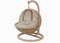 Generisch Katzenschauckel aus Ratten - 43x43x65cm - Qualitativer Katzensessel für Indoor & Outdoor - Katzenkorb - Farbe: (Beige)
