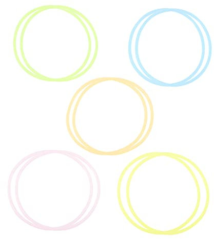 HOMOBABE 10stücke Silikon-jelly-armbänder Extrem Dehnbar Passend Für Retro-partys Kinderarmbänder Und Bequem