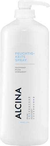ALCINA Feuchtigkeits-Spray | 1 x 1250 ml | Leave-In-Pflegespray für trockene Haare | Vitalisiert & versorgt das Haar mit Feuchtigkeit | Für bessere Kämmbarkeit & Glanz | Ohne zu beschweren | Panthenol