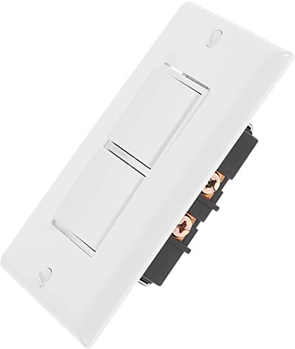 Uonlytech Double Rocker Switch Amp Light Wall Cover Gang Electrical Light Modern Chrome