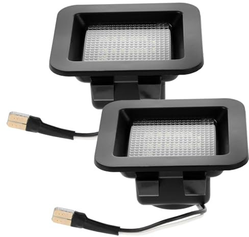 GANAZONO 2Pcs High Brightness LED License Plate Light for Trucks and Cars Compatible with Models Enhanced Visibility and Easy Installation Stylish Replacement for License Plate Illumination