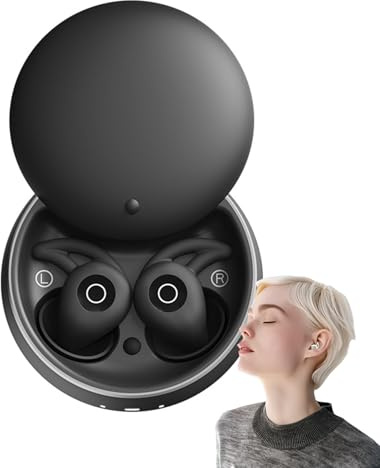 GUUZETU Noorasleep Snooze Pods Pro, Snoozepods Pro - Bluetooth Sleepbuds, Micro Sleep Earbuds for Side Sleepers with a Smart Case, Sleep Headphones with Noise Reduction, Soft and Snug Fit (Black)